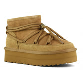 Colors of California Stivale Platform Mountain Look Tan